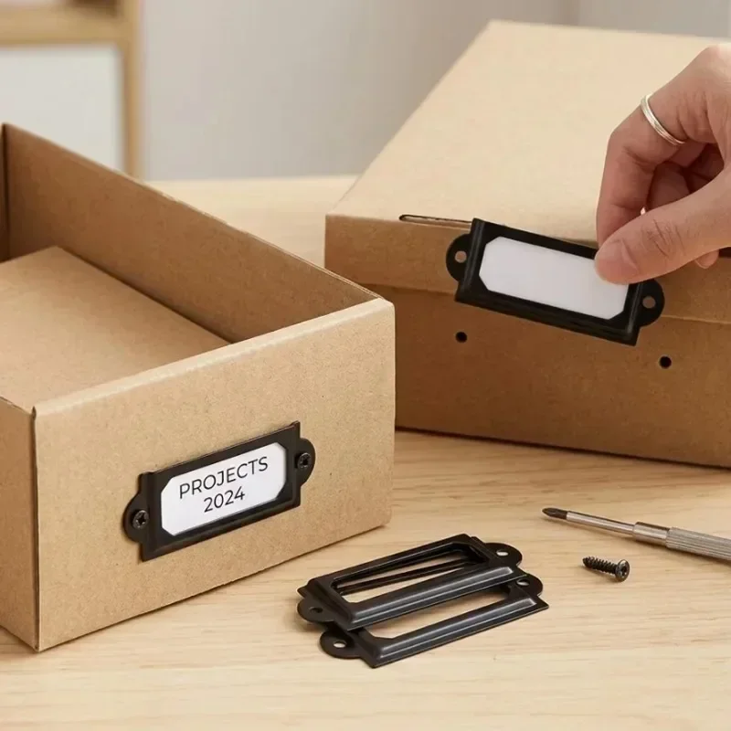 Marco de metal con etiqueta vi - Furniture Hardware Names reseña y precio